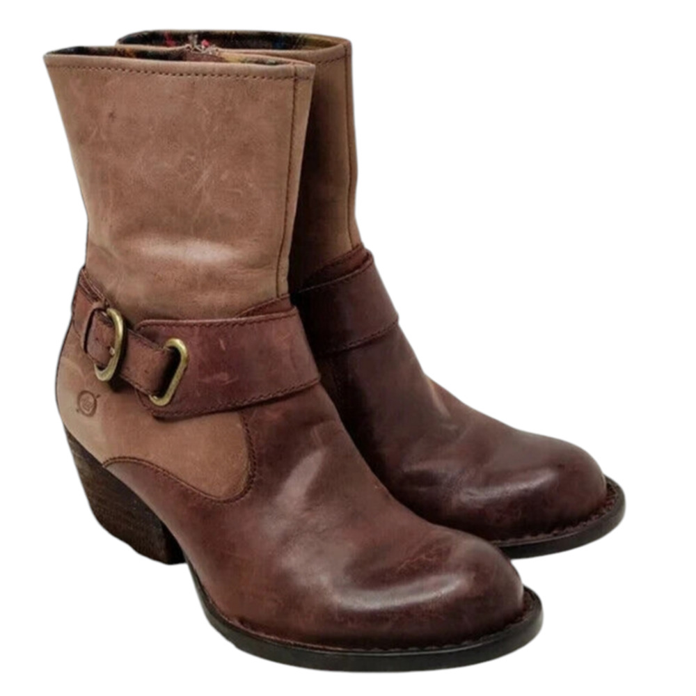 Brown Leather Boots by Born sz 6